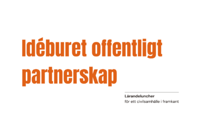 22 maj: Lärandelunch: Idéburet offentligt partnerskap